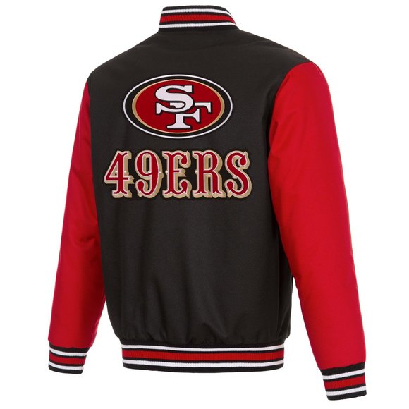 San Francisco Forty Niners (49ers) Poly-Twill Jacket - Picture 1 of 5